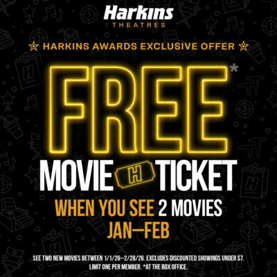 Harkins - See 2. Get 1!