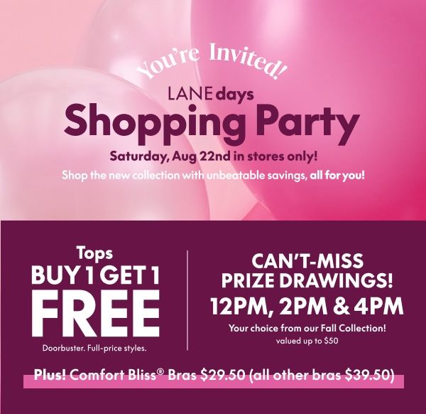 Lane Bryant – LANE Days Shopping Party