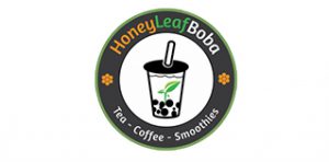 Honey Leaf Boba Tea Logo