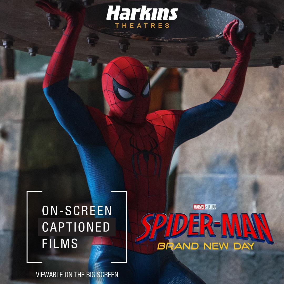 Harkins Theatres – Spider-Man: Brand New Day (on-screen captioned)