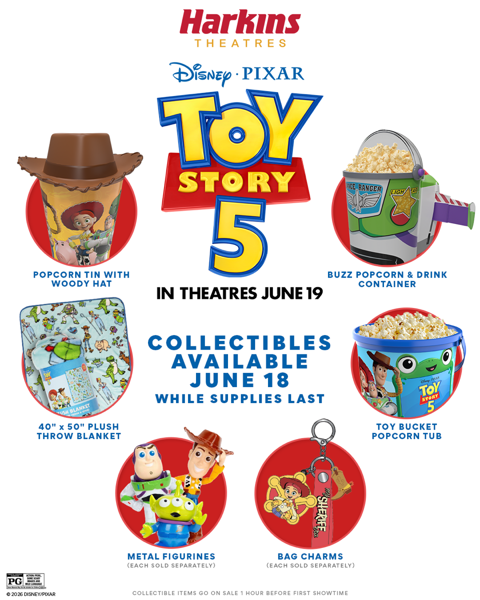 Harkins Theatres – Toy Story 5 Collectibles – ON SALE JUNE 18!