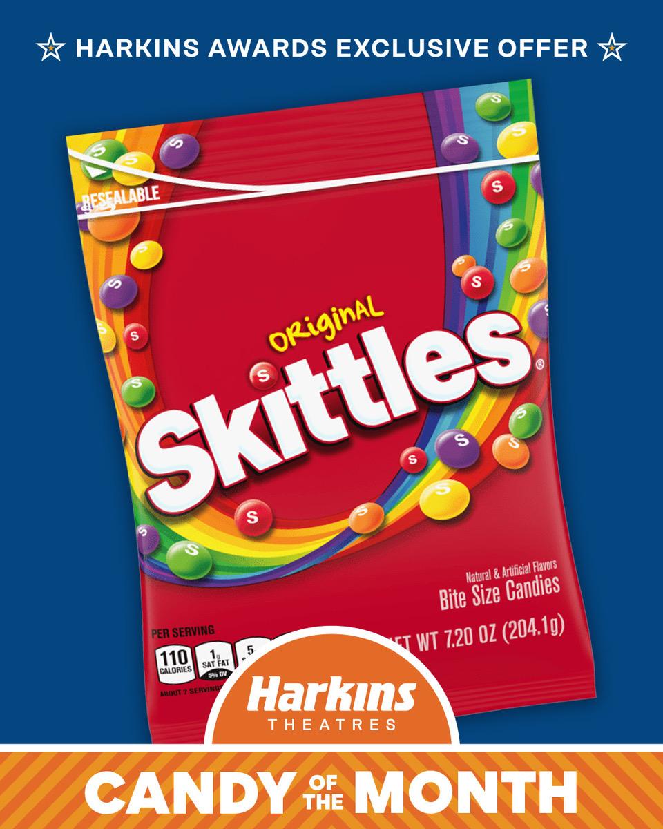 Harkins Theatres – June Candy of the Month – Skittles!